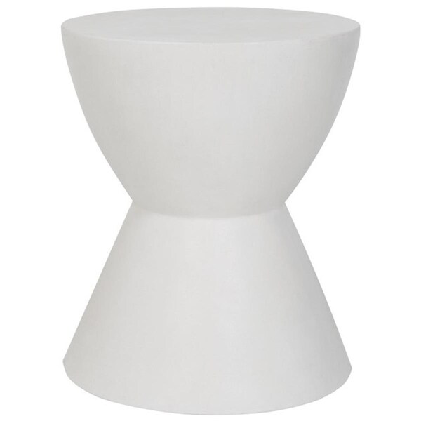 Safavieh Athena Concrete Accent Table- Ivory - 17.7 x 14.9 x 14.9 in. - VNN1011B