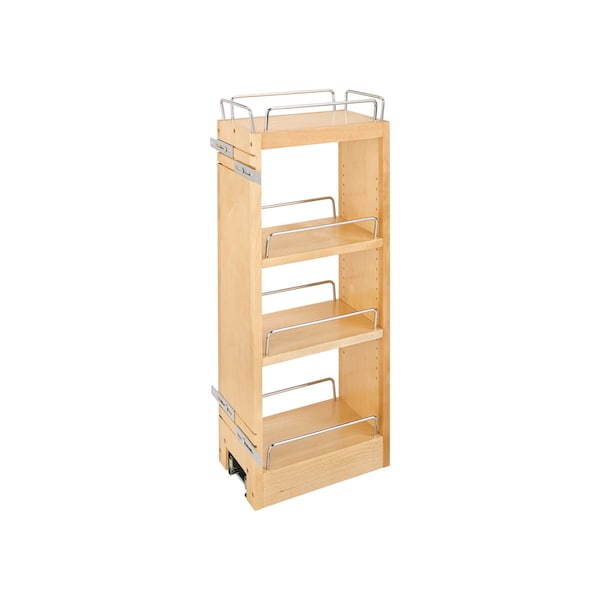 Rev-A-Shelf Maple Veneer, Light Brown, 6.5 in W, 26.15 in H, 10.75 in D, 10.75 in L, Light Brown - 448-BBSCWC-6C