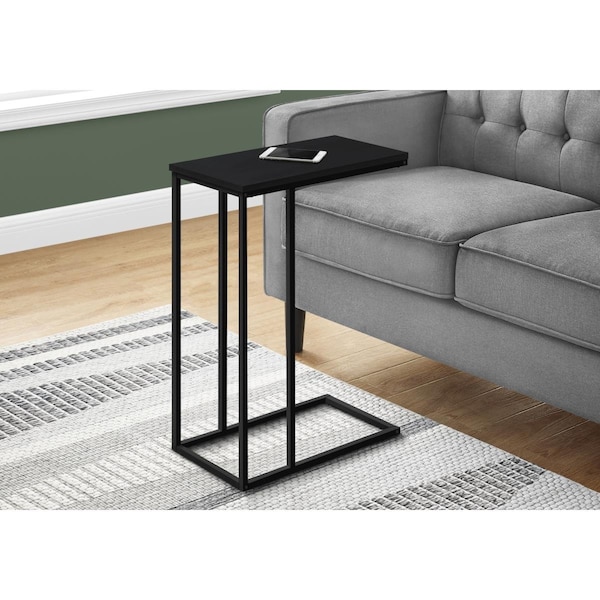 Clean Choice 24 x 9.45 x 15.75 in. Contemporary & Modern Rectangle Metal Accent Table, Black - CL2453386