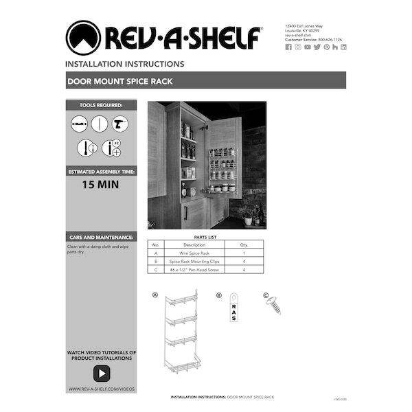 Rev-A-Shelf Steel, White, 14 in W, 21.72 in H, 2.38 in D, 4.28 in L, White - 565-14-52
