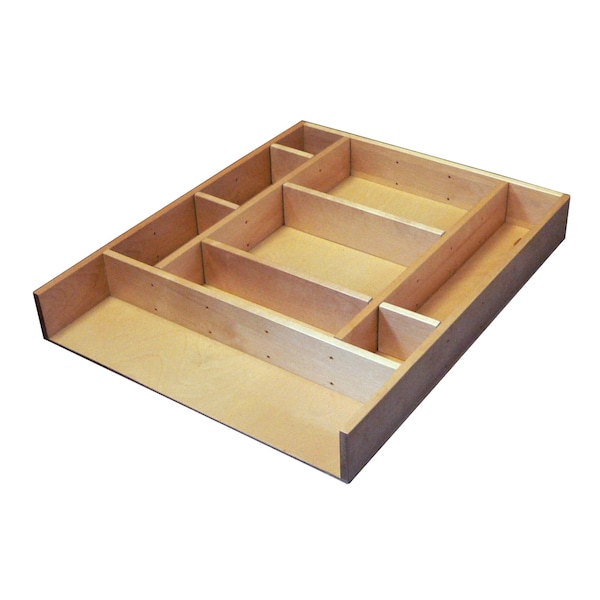 Rev-A-Shelf Maple Veneer, Light Brown, 15.38 in W, 2.5 in H, 19.13 in D, 19.13 in L, Light Brown - LD-4CT21-1