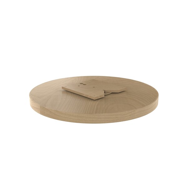 Rev-A-Shelf Maple Veneer, Light Brown, 32 in W, 2.9 in H, 32 in D, 32 in L, Light Brown - LD-4BW-001-32SB-1
