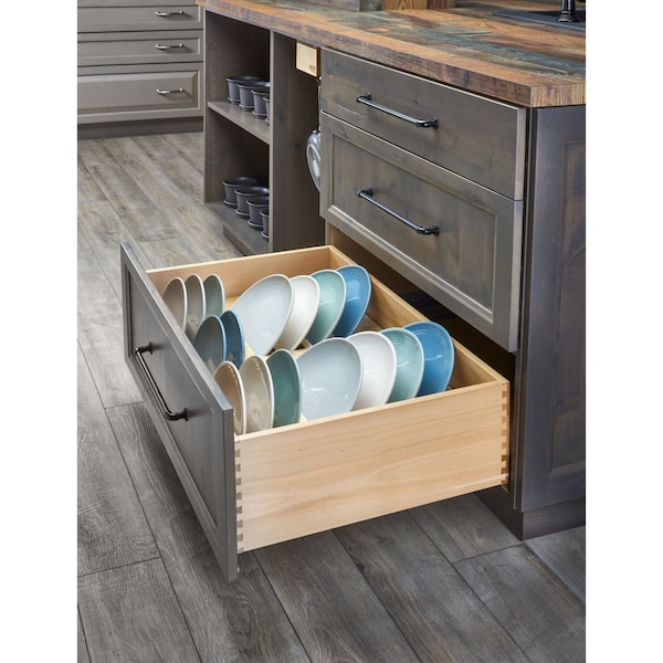 Rev-A-Shelf Maple Veneer, Light Brown, 33.1 in W, 3.09 in H, 22 in D, 22 in L, Light Brown - 4PDI-36