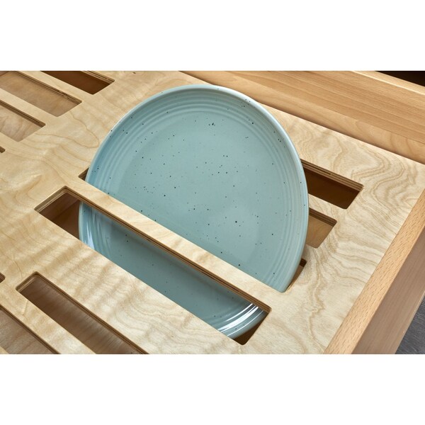 Rev-A-Shelf Maple Veneer, Light Brown, 33.1 in W, 3.09 in H, 22 in D, 22 in L, Light Brown - 4PDI-36
