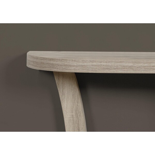 Homeroots 47 in. Dark Taupe Hall Console Accent Table - 332795