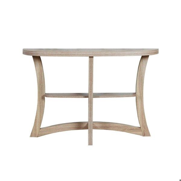 Homeroots 47 in. Dark Taupe Hall Console Accent Table - 332795