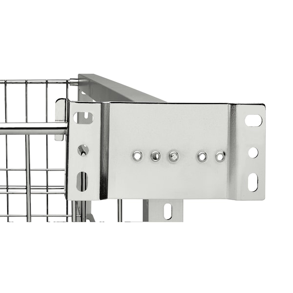 Rev-A-Shelf Steel, Silver, 1.5 in W, 8 in H, 2.15 in D, 2.15 in L, Silver - 5345-DM-KIT-1