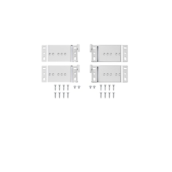 Rev-A-Shelf Steel, Silver, 1.5 in W, 8 in H, 2.15 in D, 2.15 in L, Silver - 5345-DM-KIT-1