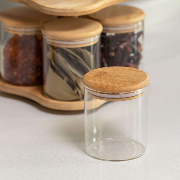 Basicwise Kitchen Stuff, Bamboo, Beige, 7.25 in W, 12 in H, 7.75 in L - QI004705