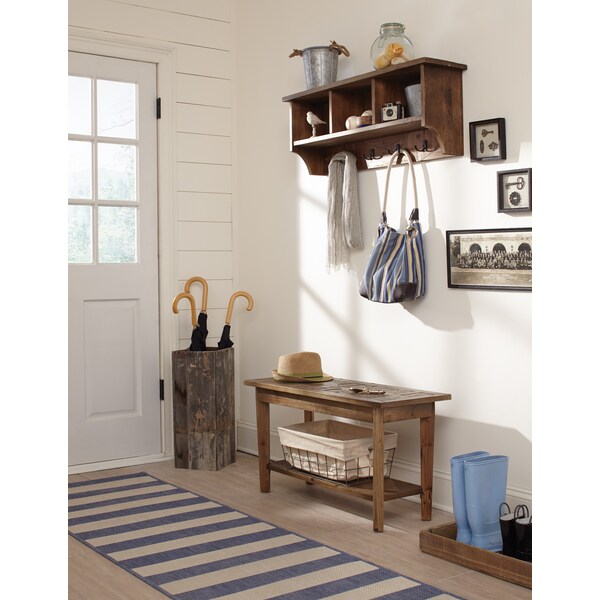 Alaterre Furniture Revive Storage Coat Hook with Bench Set - ARVA030420
