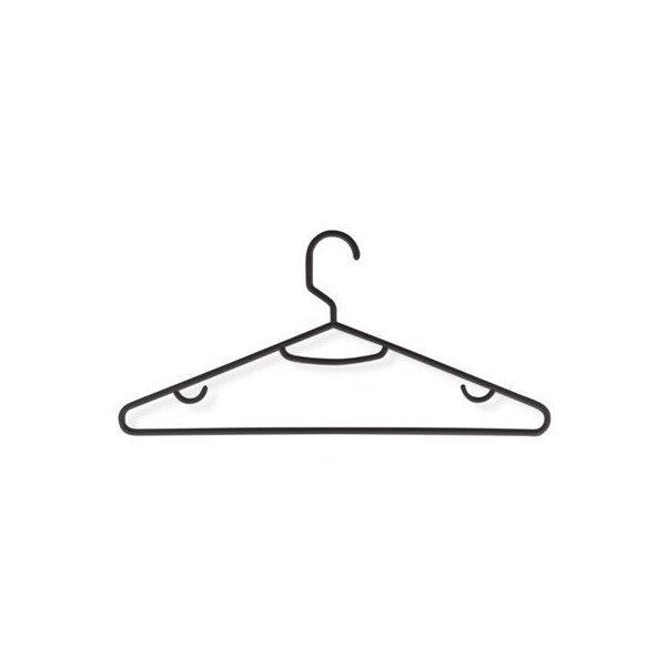 Honey Can Do Intl 15PK BLK Plas Hangers - HNG-01520