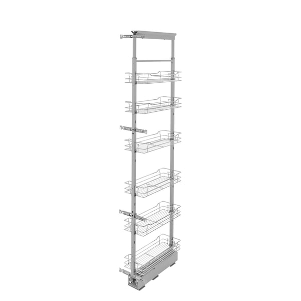 Rev-A-Shelf Steel, Silver, 9.61 in W, 73.63 in H, 21.72 in L, Silver - 5773-08-CR-1