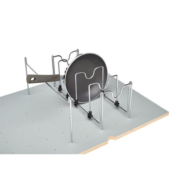 Rev-A-Shelf Accessory, Steel, Silver, 7.75 in W, 7.75 in H, 15.25 in D, 15.25 in L, Silver - 5DCD-1-CR