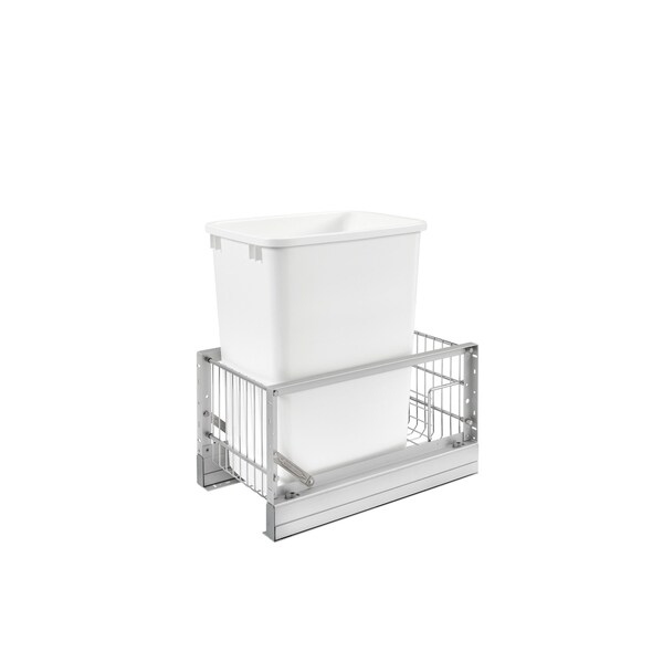 Rev-A-Shelf Aluminum, Silver, 10.76 in W, 19.02 in H, 18 in D, 18 in L, Silver - 5349-15DM18-1