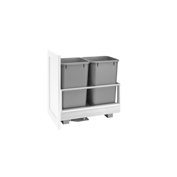 Rev-A-Shelf Aluminum, Silver, 12.13 in W, 19.81 in H, 22 in D, 22 in L, Silver - 5149-1527DM-217