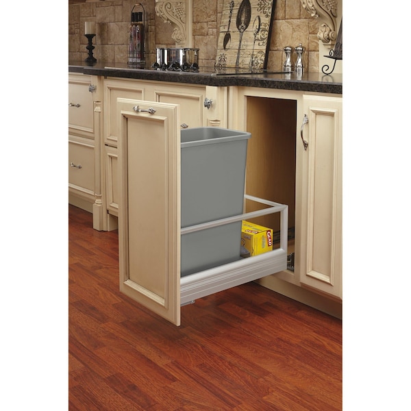 Rev-A-Shelf Aluminum, Silver, 12.13 in W, 23.5 in H, 22 in D, 22 in L, Silver - 5149-1550DM-117