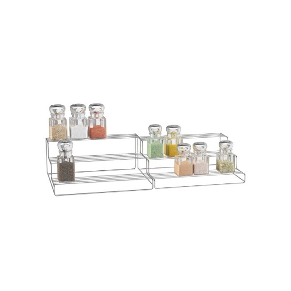 Hastings Home Spice Rack, Adjustable, Expandable 3-tier Organizer for Counter, Cabinet, Pantry-Storage, Canned Food - 969911LQY