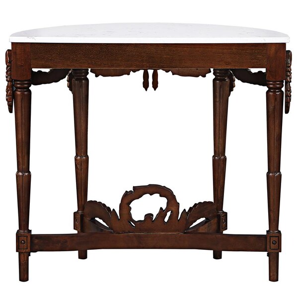 Design Toscano Chateau Gallet Marble-Topped Hardwood Console Table - DY4047