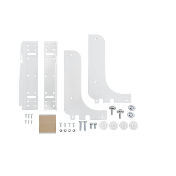 Rev-A-Shelf Accessory, Steel, White, 1.5 in W, 8 in H, 2.13 in D - RV DM KIT