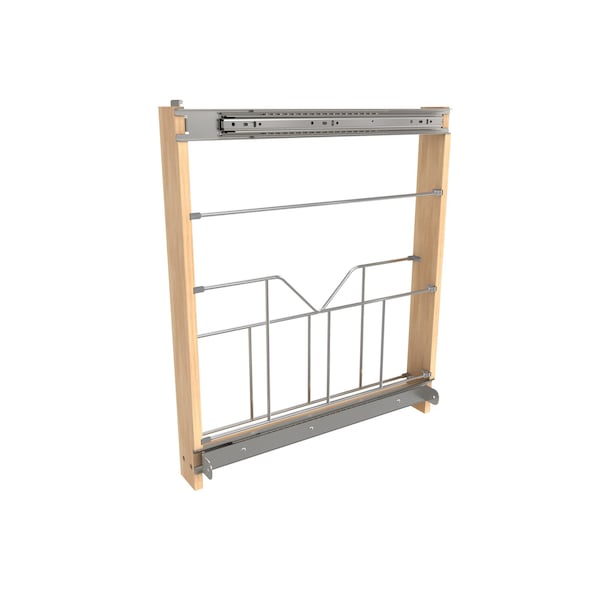 Rev-A-Shelf Maple Veneer, Light Brown, 3 in W, 23.93 in H, 20.75 in L, Light Brown - 448-BSKT-3C