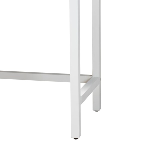 Baxton Studio Yelena Classic and Traditional White Finished Wood 2-Drawer Console Table - 236-13336-ZORO