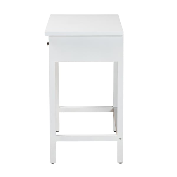 Baxton Studio Yelena Classic and Traditional White Finished Wood 2-Drawer Console Table - 236-13336-ZORO
