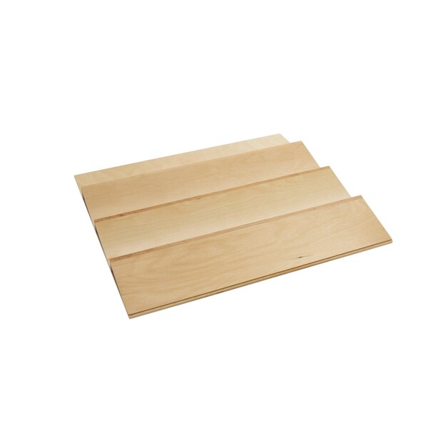 Rev-A-Shelf Drawer Insert, Maple Wood, Natural Maple, 22 in W, 1.55 in H, 19.75 in D - 4SDI-24