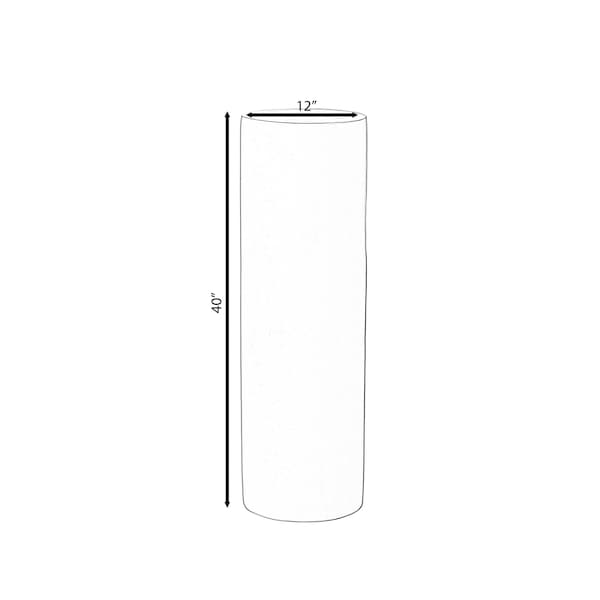 Uniquewise Fiberglass Pillar Column Flower Stand -Photography Props - Cylinder Shape Versatile Pedestal 40 Inch - QI004126-40