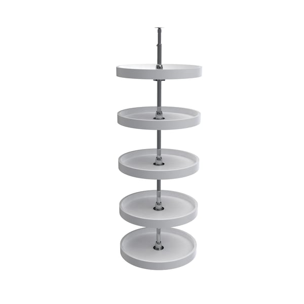 Rev-A-Shelf Polypropylene, White, 18 in W, 56 in H, 18 in D, 18 in L, White - 6065-18-11-52
