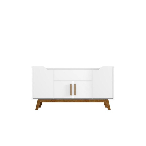 Designed To Furnish 53.54 in. Addie Sideboard with 5 Shelves Black - DE3068741