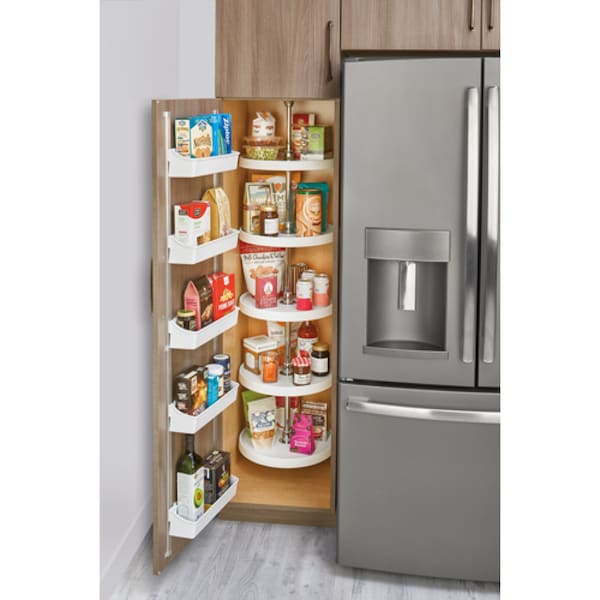 Rev-A-Shelf Polypropylene, White, 19.75 in W, 3.56 in H, 4.25 in D, 4.25 in L, White - 6235-20-11-52