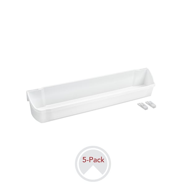 Rev-A-Shelf Polypropylene, White, 19.75 in W, 3.56 in H, 4.25 in D, 4.25 in L, White - 6235-20-11-52