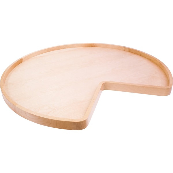 Hardware Resources 24" Kidney Wood Lazy Susan Shelf - LSK24