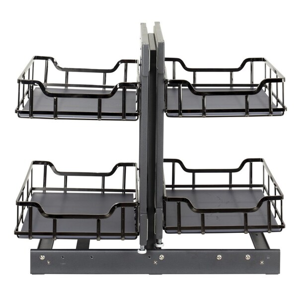Hardware Resources STORAGE WITH STYLE Black Nickel 15" Blind Corner Organizer - SWS-BCS15BN