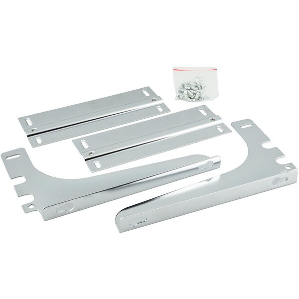 Hardware Resources Polished Chrome Door Mounting Kit for CAN-EBM Series - CAN-DOORKITPC
