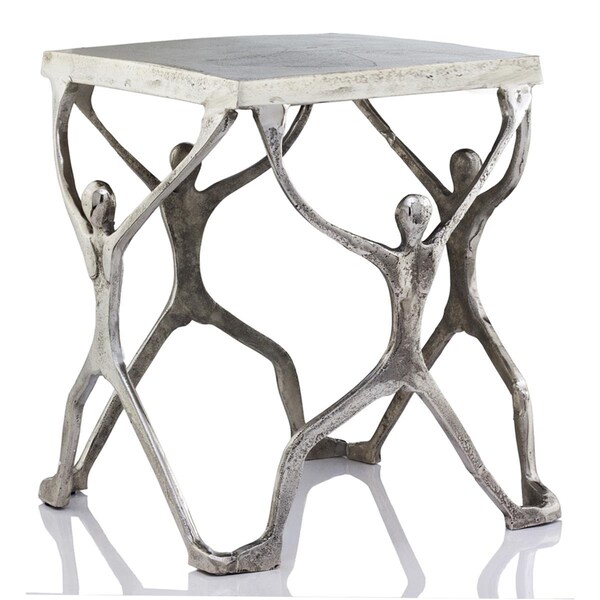 Homeroots 18 x 18 x 18 in. Buffed Caballero Man Figure Table - 354659