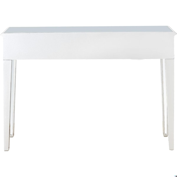 Homeroots 32 x 48 x 16 in. Silver Glass Mirror Console Table - 396824