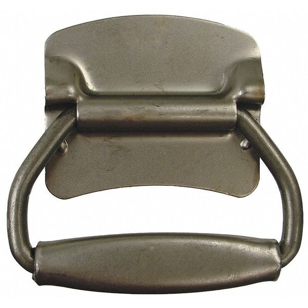 Monroe Pmp Folding Pull Handle, Weld-On, Steel, Natural, Weld-On - PH-0300