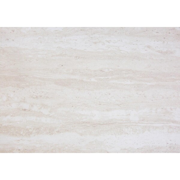 Homeroots 23.25 in. Beige Marble Particle Board & Gold Metal Accent Table - 333215