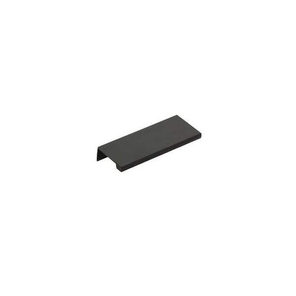 Emtek Edge Cabinet Pull with 3 in Center to Center Flat Black Finish - 87100US19