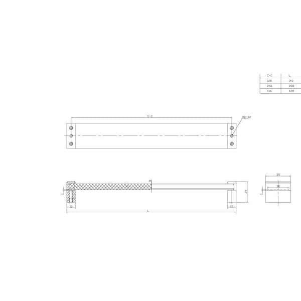 Richelieu 10 1/8 in (256 mm) Center-to-Center Chrome Contemporary Cabinet Pull - BP877825614011