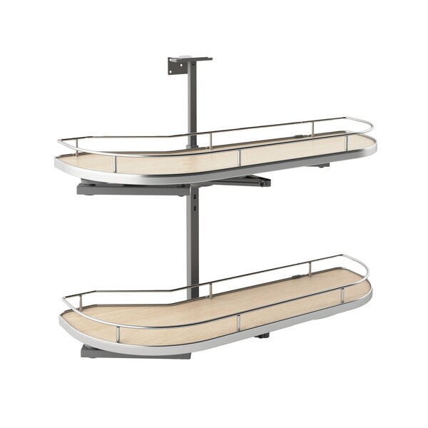 Rev-A-Shelf Melamine Faced Chipboard, Light Brown, 32.73 in W, 24.41 in H, 14.41 in L, Light Brown - 587-12-RMP