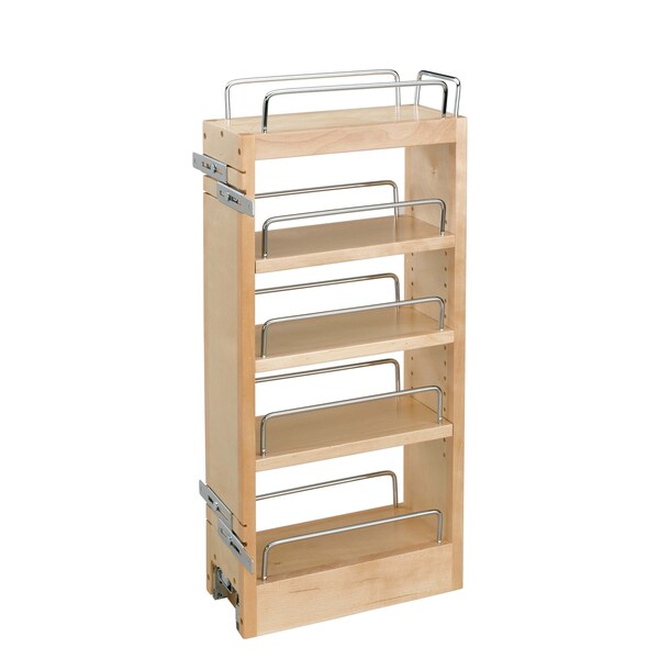 Rev-A-Shelf Maple Wood; Steel, Natural Maple, 5 in W, 23 in H, 10.75 in D - 448-HP-523C
