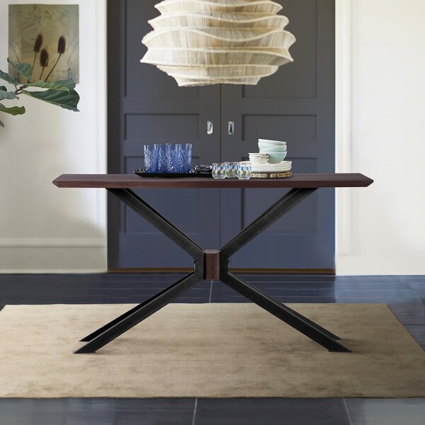 Armen Living Pirate Acacia Modern Console Table - LCPICNAC