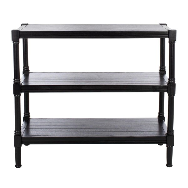 Safavieh Rafiki 3 Shelf Console Table, Black - CNS5715B