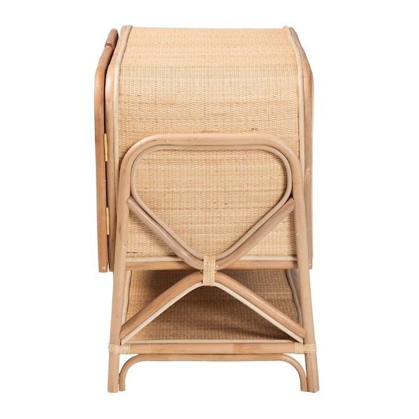 Bali & Pari Gitano Bohemian Natural Rattan 2-Door Storage Cabinet - 244-13708-ZORO