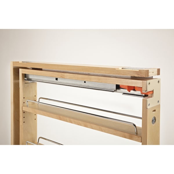 Rev-A-Shelf Maple Veneer, Light Brown, 9 in W, 30 in H, 23 in D, 23 in L, Light Brown - 432-BFSC-9C
