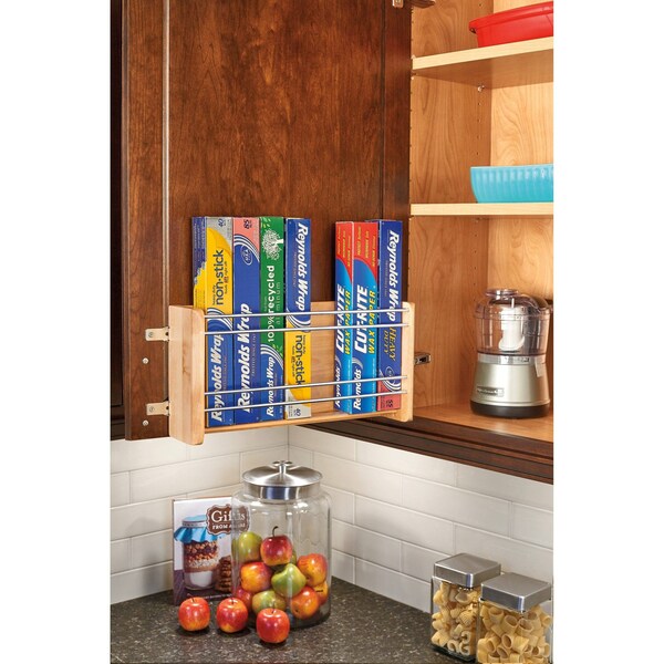 Rev-A-Shelf Maple Hardwood, Light Brown, 16.13 in W, 8 in H, 3.88 in D, 3.88 in L, Light Brown - 4WFR-21-1