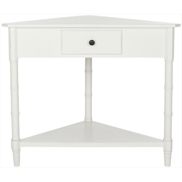 Safavieh Gabe Corner Table - Distressed Cream - AMH5709C