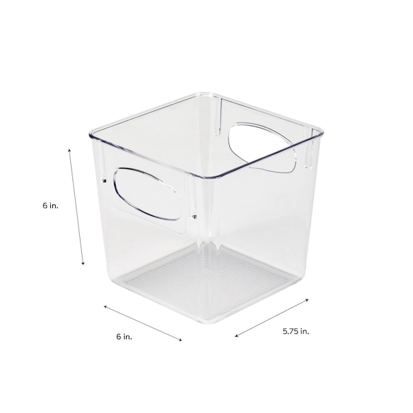 Simplify Plastic, Super Clear, 6.1 in W, 6.1 in D, 6.1 in L - 24029
